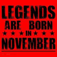 Legends Are Born In November Birthday Santa Hat thumb 1