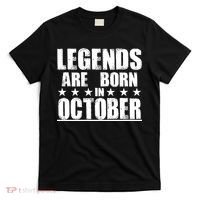Legends Are Born In October Birthday T-Shirt thumb 0