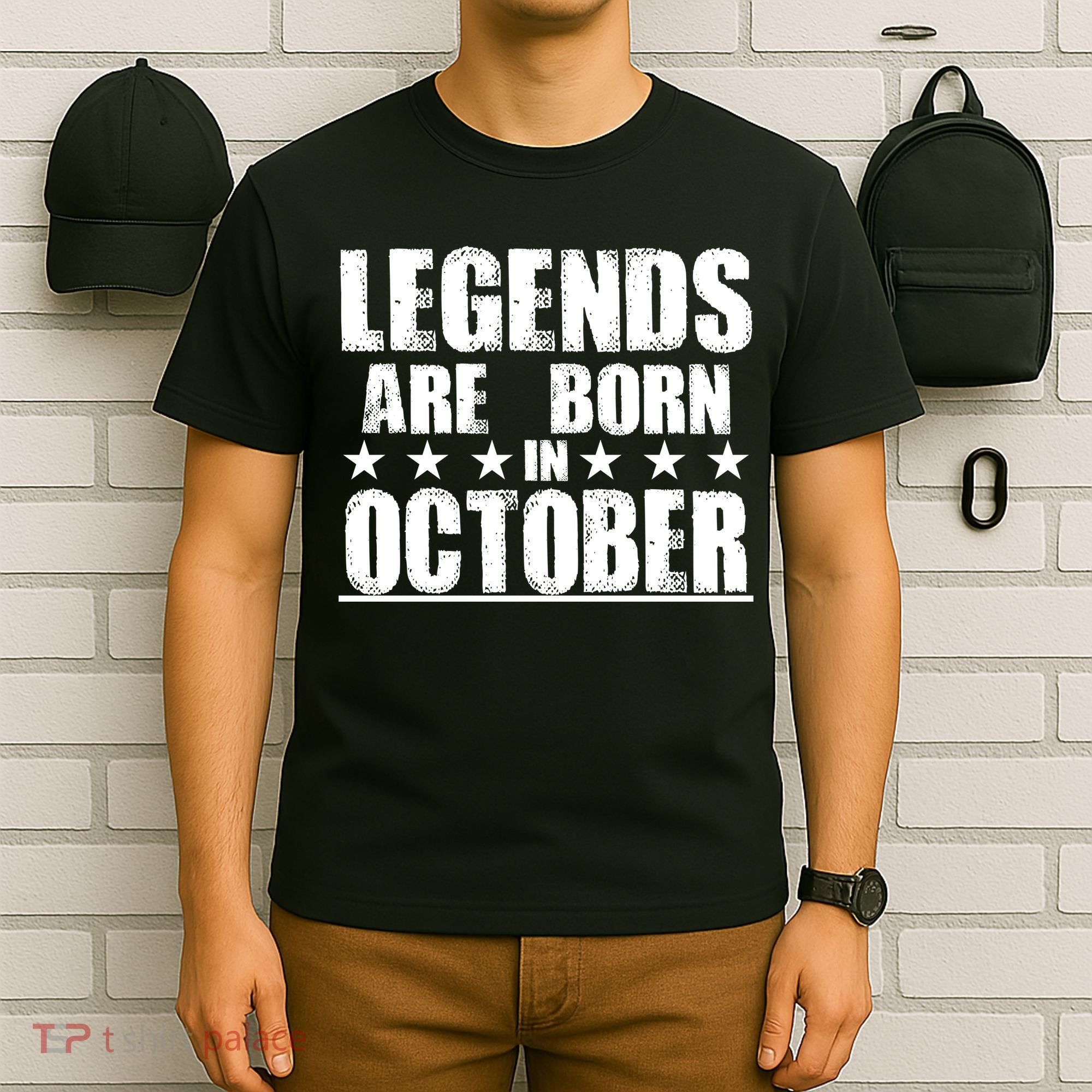 Legends Are Born In October Birthday T-Shirt