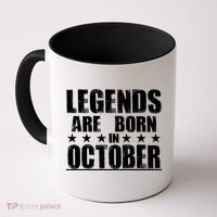 Legends Are Born In October Birthday Coffee Mug thumb 0