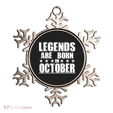 Legends Are Born In October Birthday Ornament