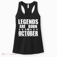 Legends Are Born In October Birthday Women's Tank Top thumb 0