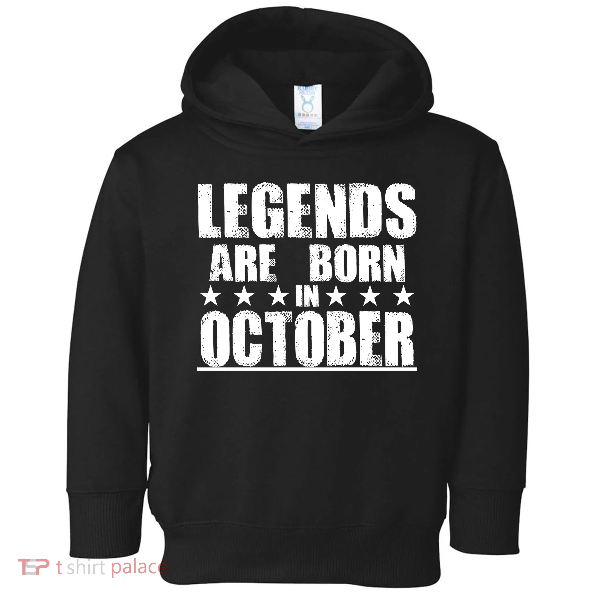 Legends Are Born In October Birthday Toddler Hoodie