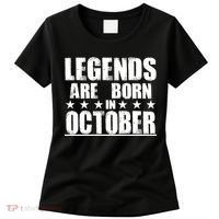 Legends Are Born In October Birthday Women's T-Shirt thumb 0