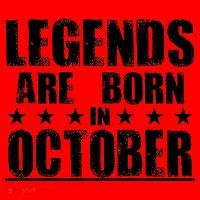 Legends Are Born In October Birthday Santa Hat thumb 1