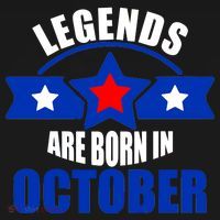 Legends Are Born in October Stars Bucket Hat thumb 4