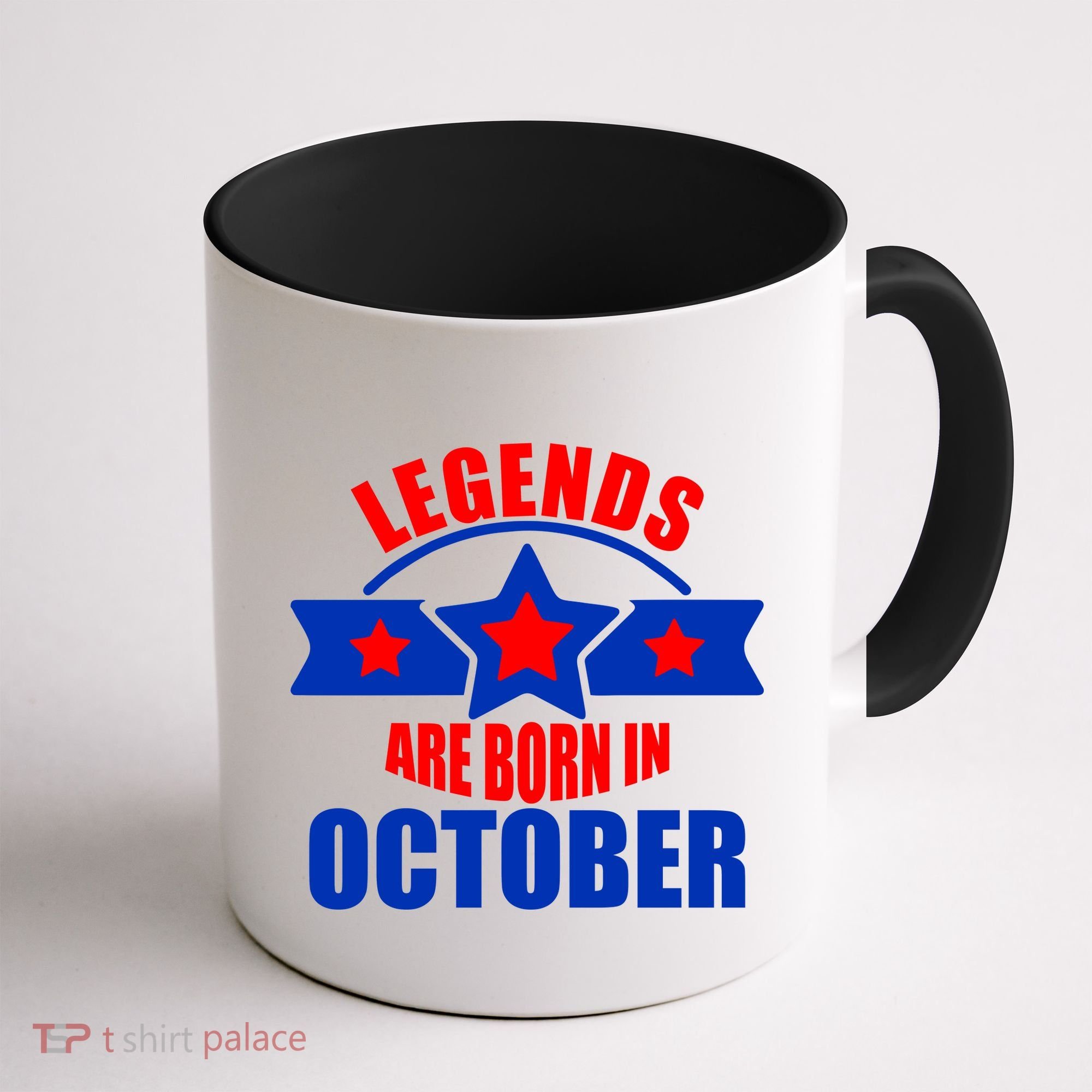 Legends Are Born in October Stars Coffee Mug