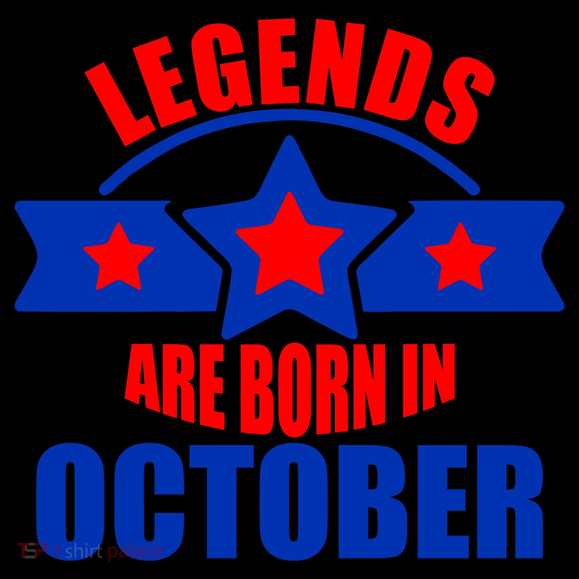 Legends Are Born in October Stars Coffee Mug