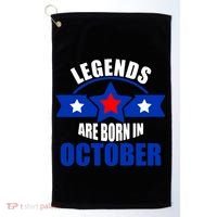 Legends Are Born in October Stars Golf Towel thumb 0