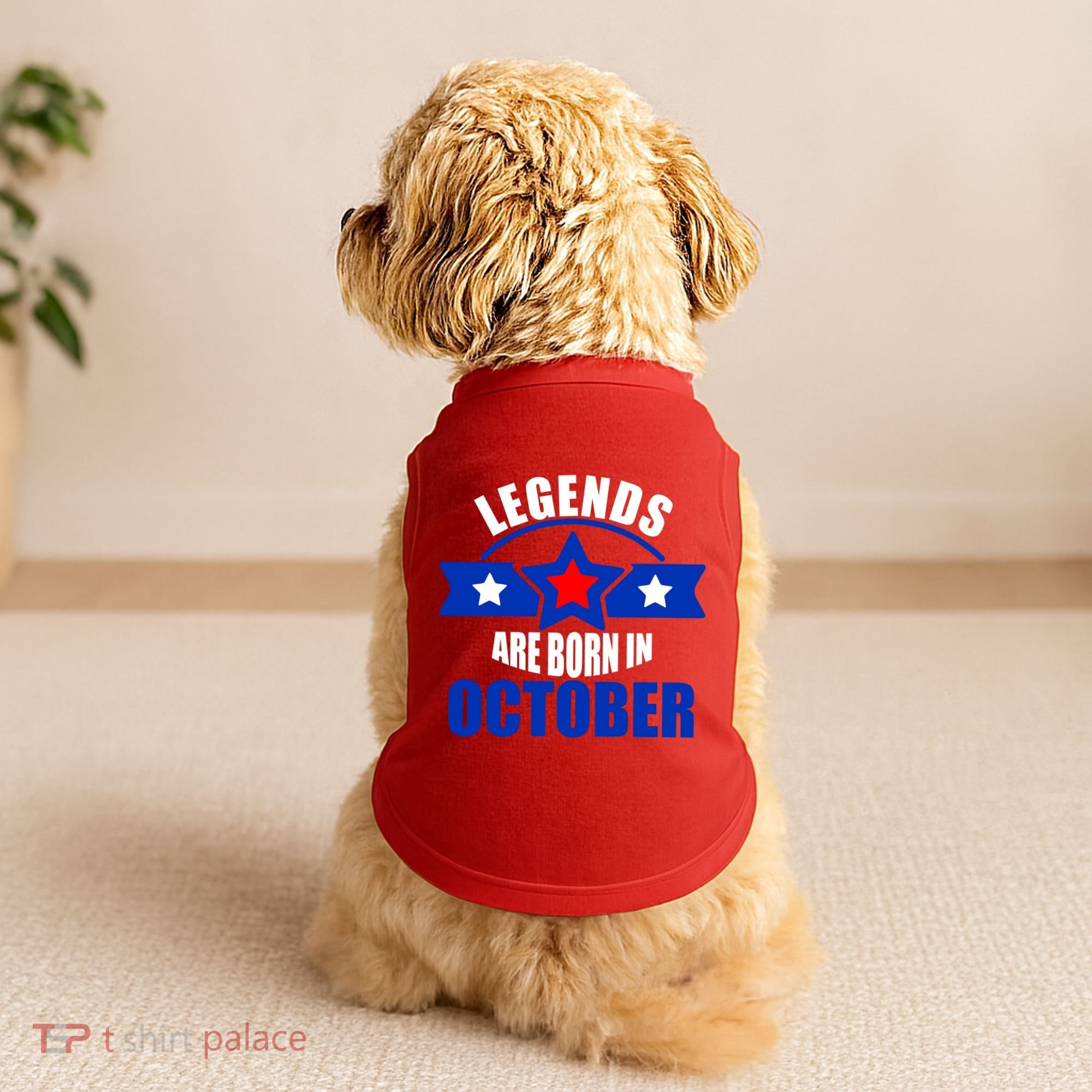 Legends Are Born in October Stars Doggie Tank