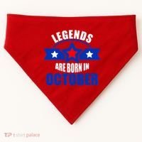 Legends Are Born in October Stars USA-Made Doggie Bandana thumb 0