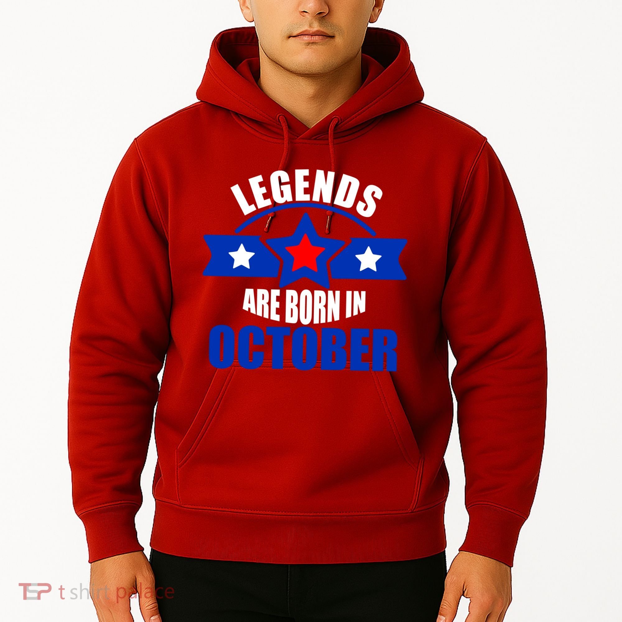 Legends Are Born in October Stars Hoodie