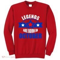 Legends Are Born in October Stars Sweatshirt thumb 0