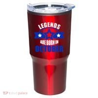 Legends Are Born in October Stars Tumbler thumb 0