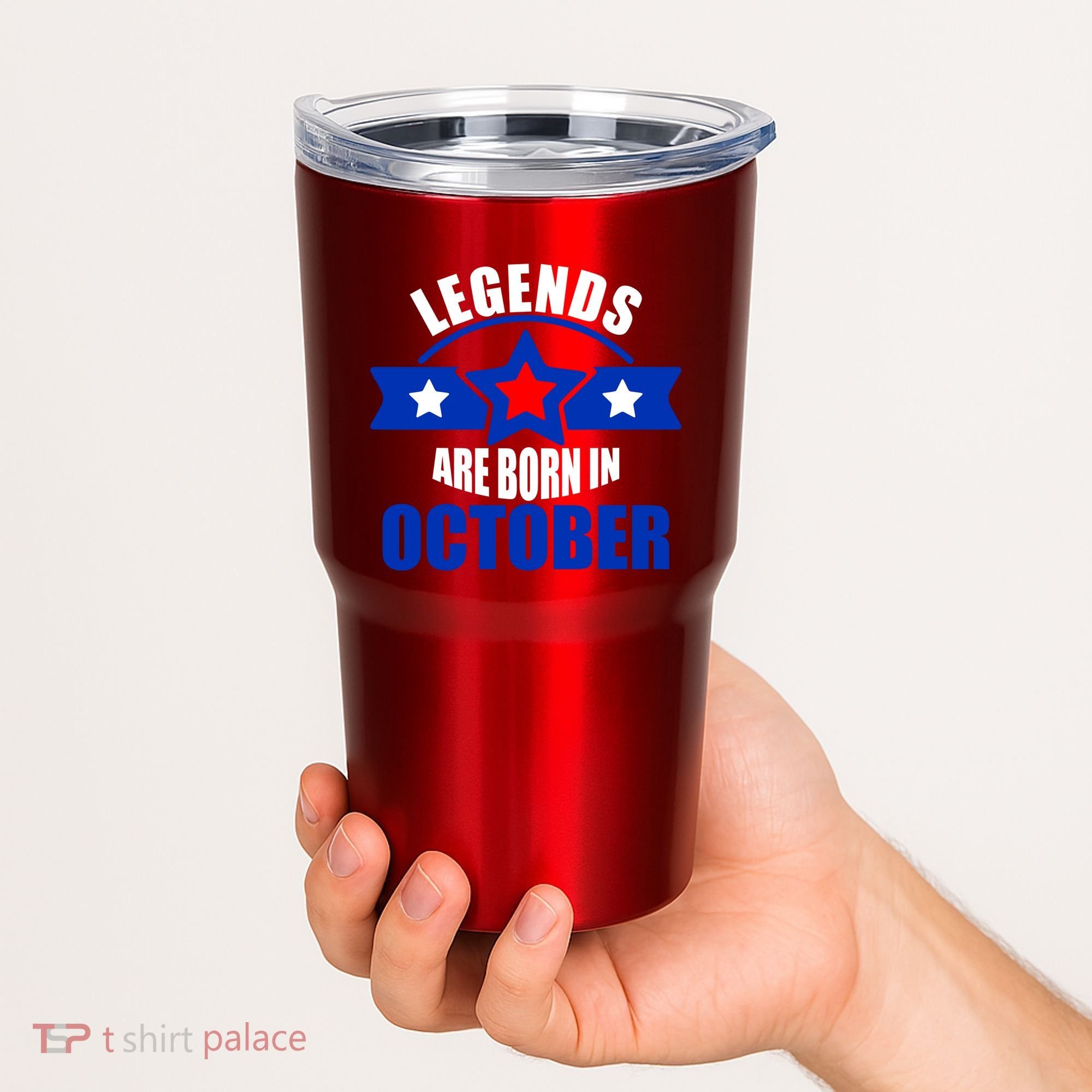 Legends Are Born in October Stars Tumbler