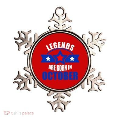 Legends Are Born in October Stars Ornament