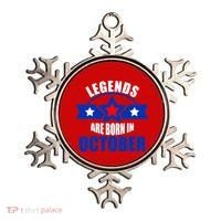 Legends Are Born in October Stars Ornament thumb 0