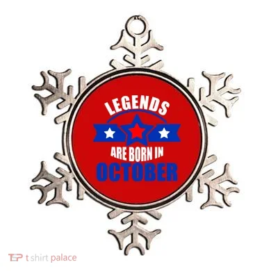 Legends Are Born in October Stars Ornament