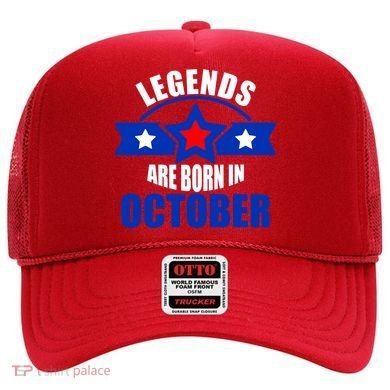 Legends Are Born in October Stars Hat