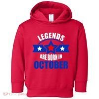 Legends Are Born in October Stars Toddler Hoodie thumb 0