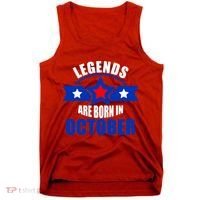 Legends Are Born in October Stars Tank Top thumb 0