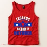 Legends Are Born in October Stars Tank Top thumb 2