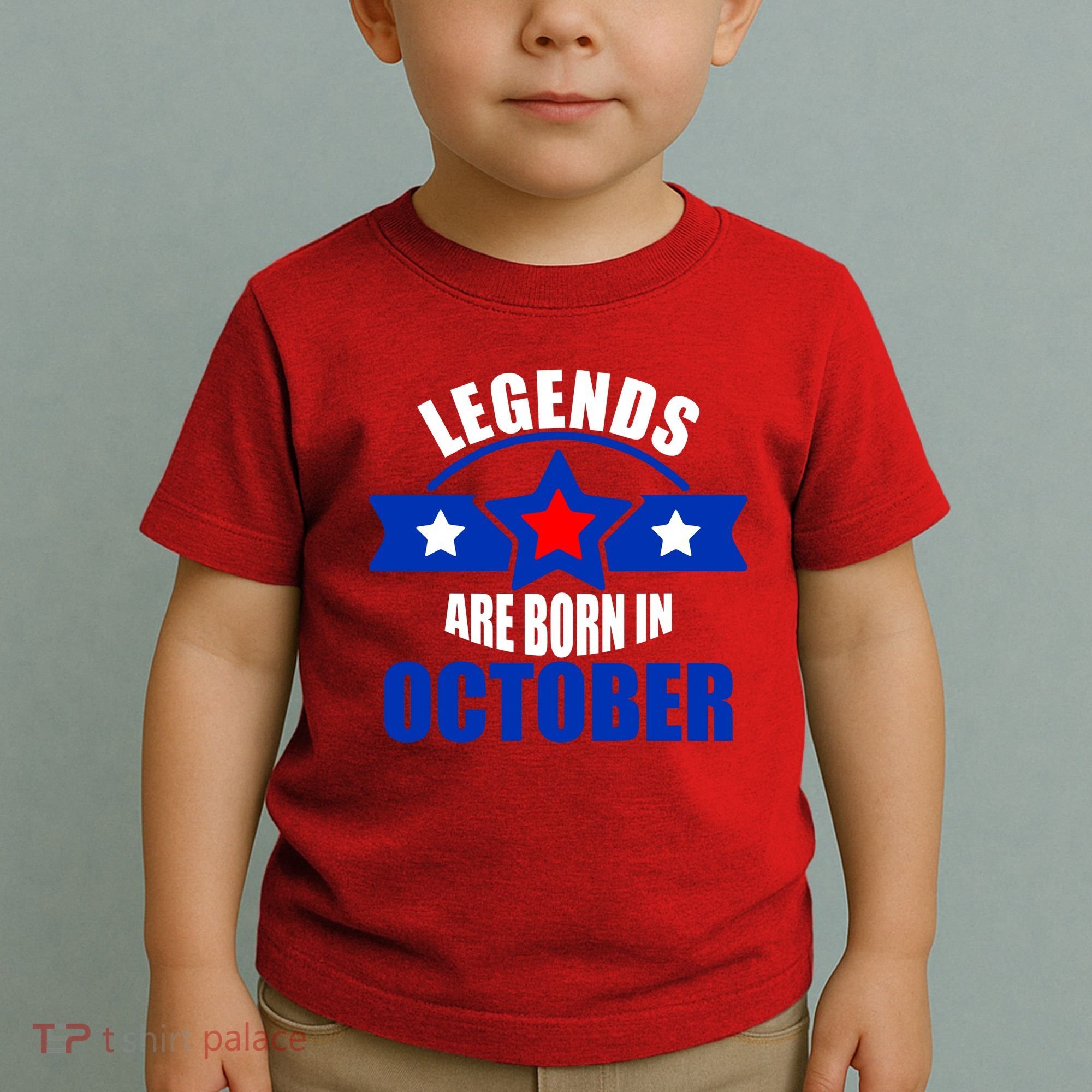 Legends Are Born in October Stars Toddler T-Shirt