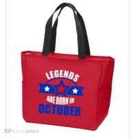 Legends Are Born in October Stars Tote Bag thumb 3