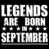 Legends Are Born In September Birthday USA-Made Doggie Bandana thumb 2