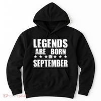 Legends Are Born In September Birthday Hoodie thumb 0
