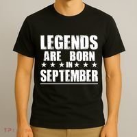Legends Are Born In September Birthday T-Shirt thumb 3