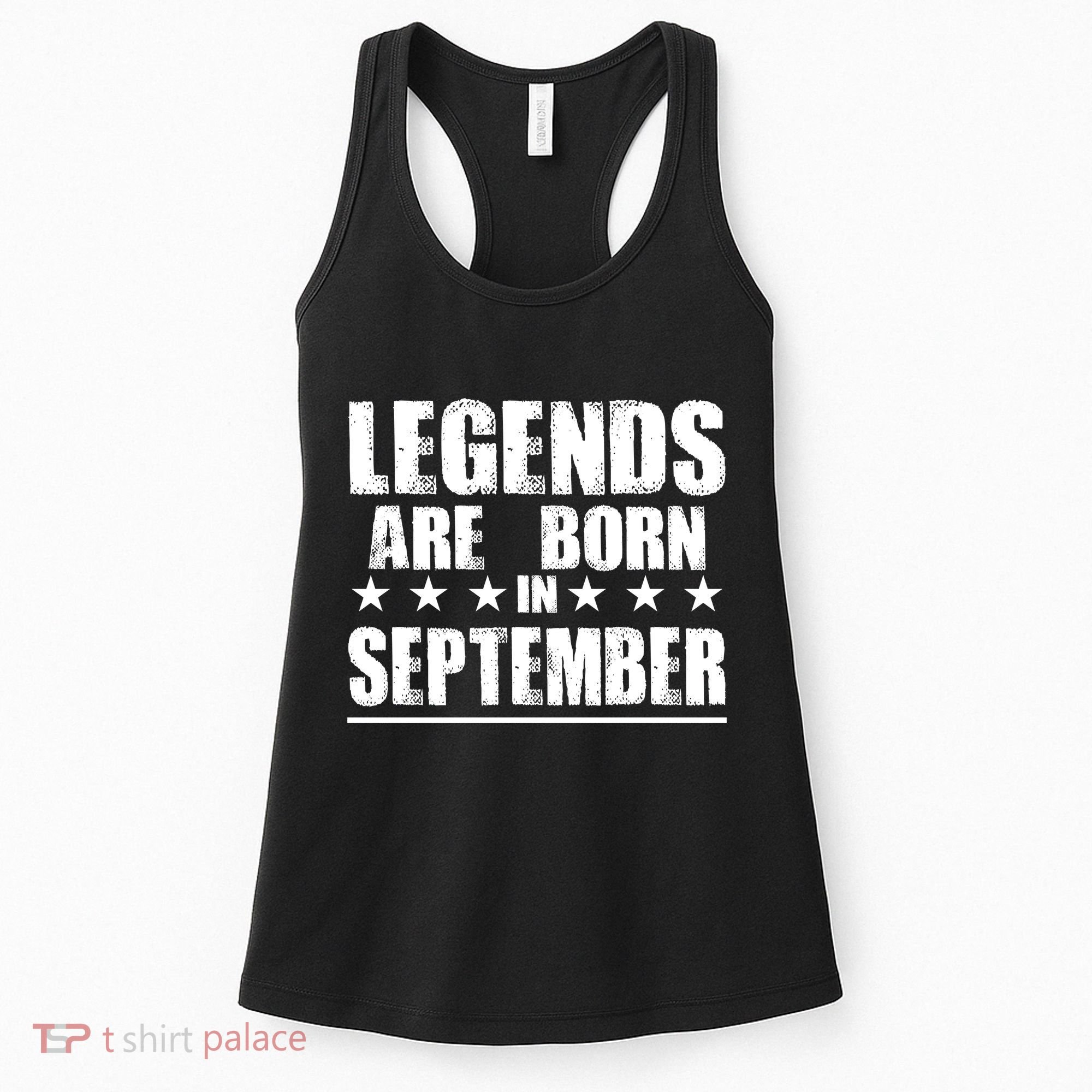 Legends Are Born In September Birthday Women's Tank Top