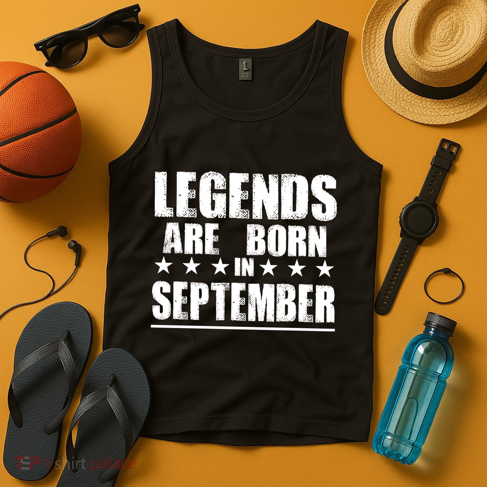 Legends Are Born In September Birthday Tank Top