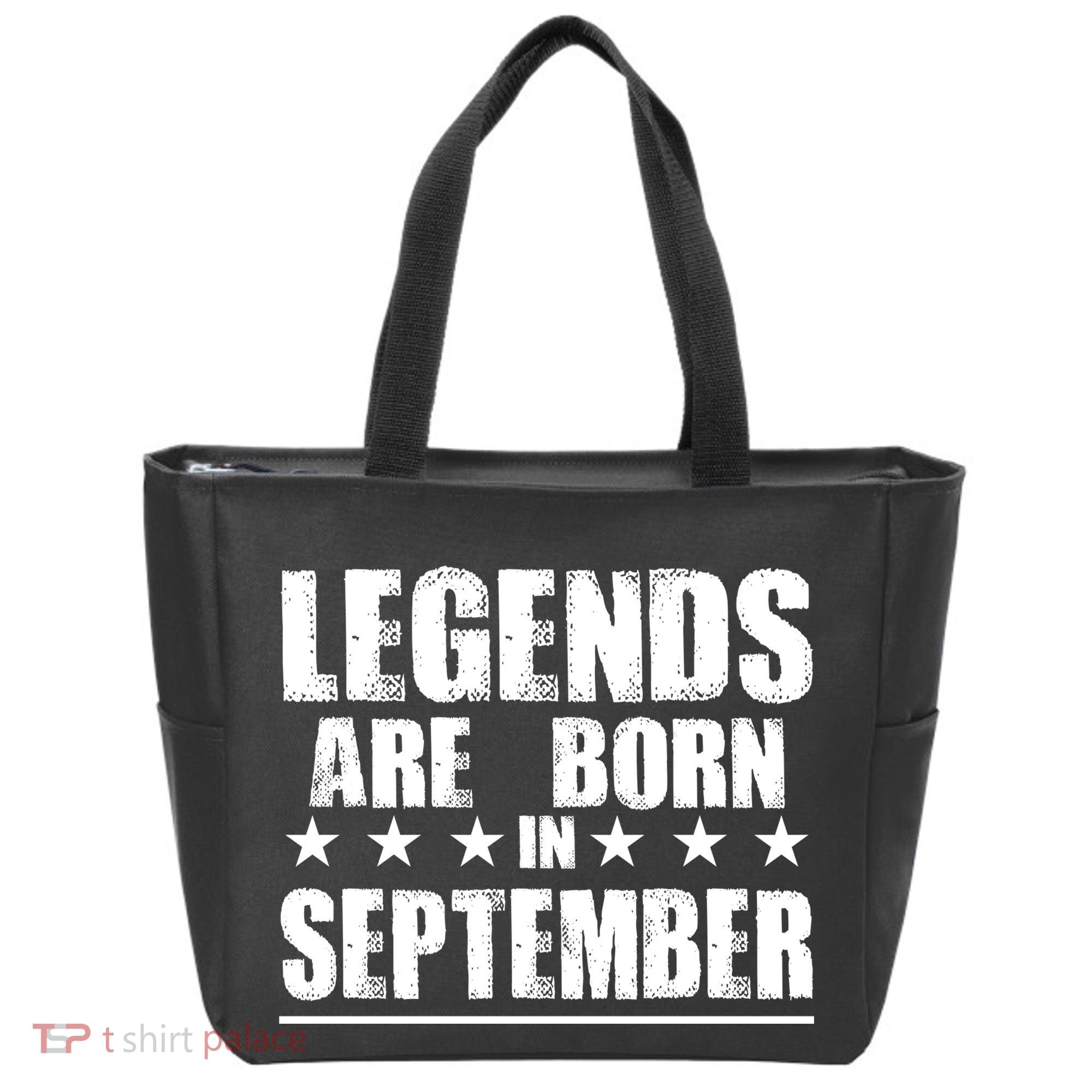 Legends Are Born In September Birthday Tote Bag