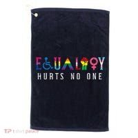 Lgbt Equality Hurts No One Pride Human Rights Golf Towel thumb 0