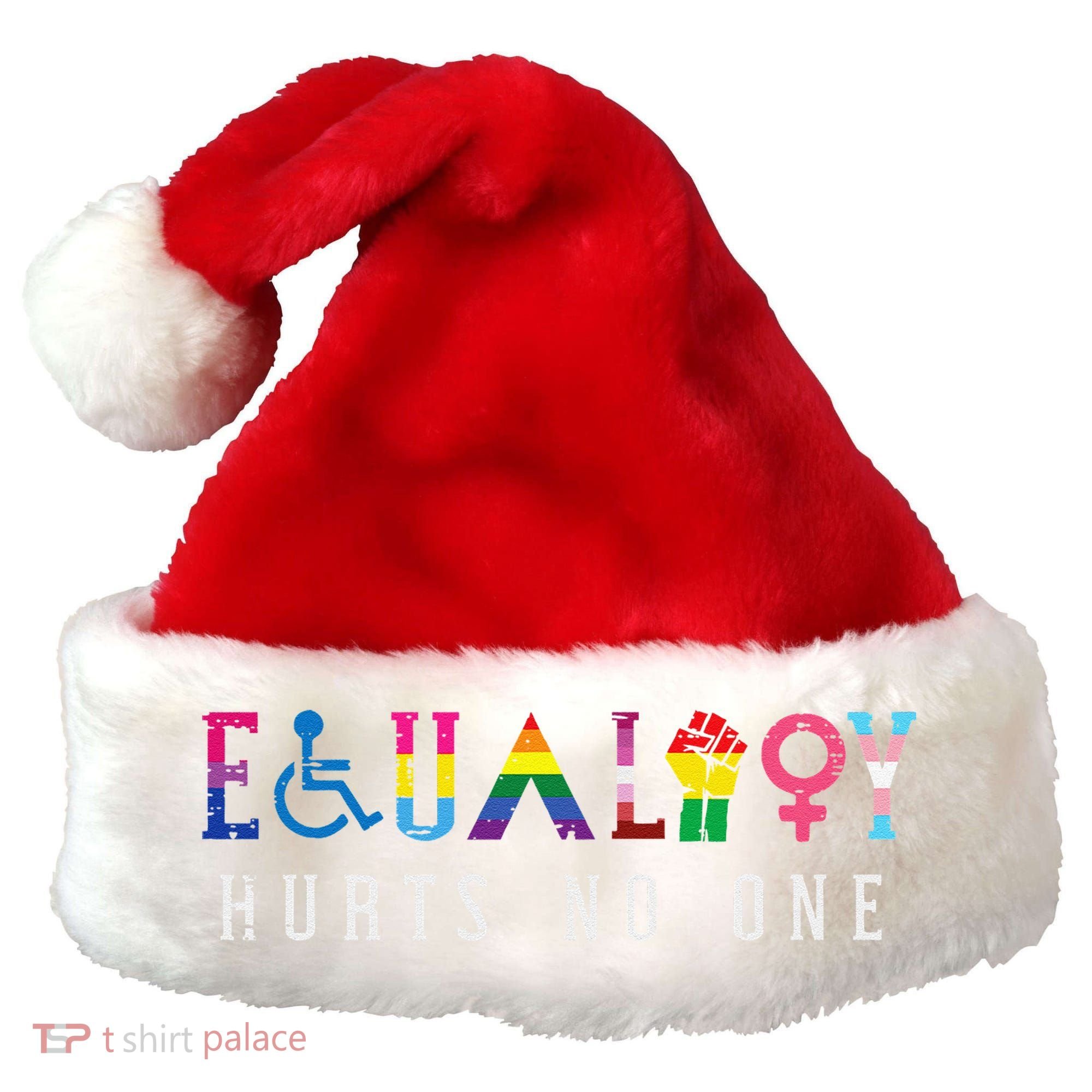 Lgbt Equality Hurts No One Pride Human Rights Santa Hat