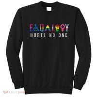 Lgbt Equality Hurts No One Pride Human Rights Sweatshirt thumb 0