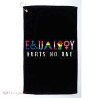 Lgbt Equality Hurts No One Pride Human Rights Golf Towel thumb 0