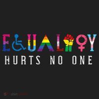 Lgbt Equality Hurts No One Pride Human Rights Golf Towel thumb 3