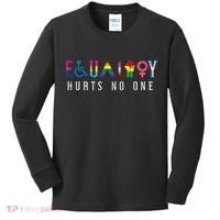 Lgbt Equality Hurts No One Pride Human Rights Kids Long Sleeve Shirt thumb 0