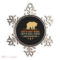 Let's Eat Kids Punctuation Matters Bear Funny Grammar Cool Gift Ornament thumb 0