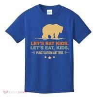 Let's Eat Kids Punctuation Matters Bear Funny Grammar Cool Gift Kids T-Shirt thumb 0