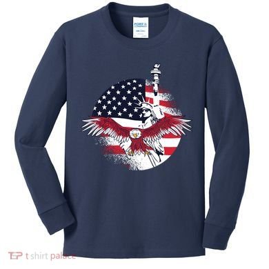 Liberty Eagle Kids Long Sleeve Shirt