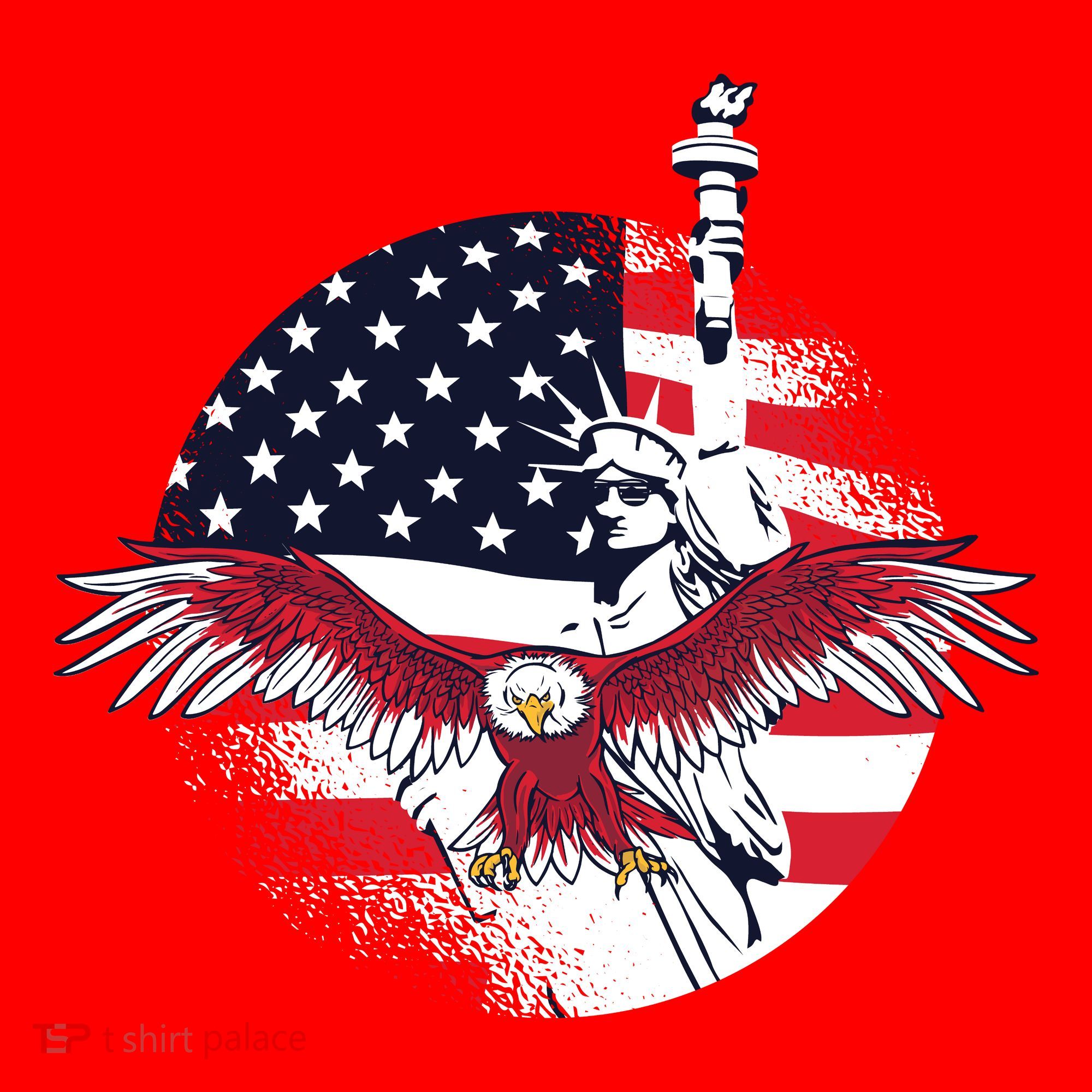 Liberty Eagle Santa Hat