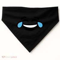 Laugh Emoji USA-Made Doggie Bandana thumb 0