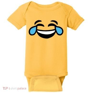 Laugh Emoji Baby Bodysuit