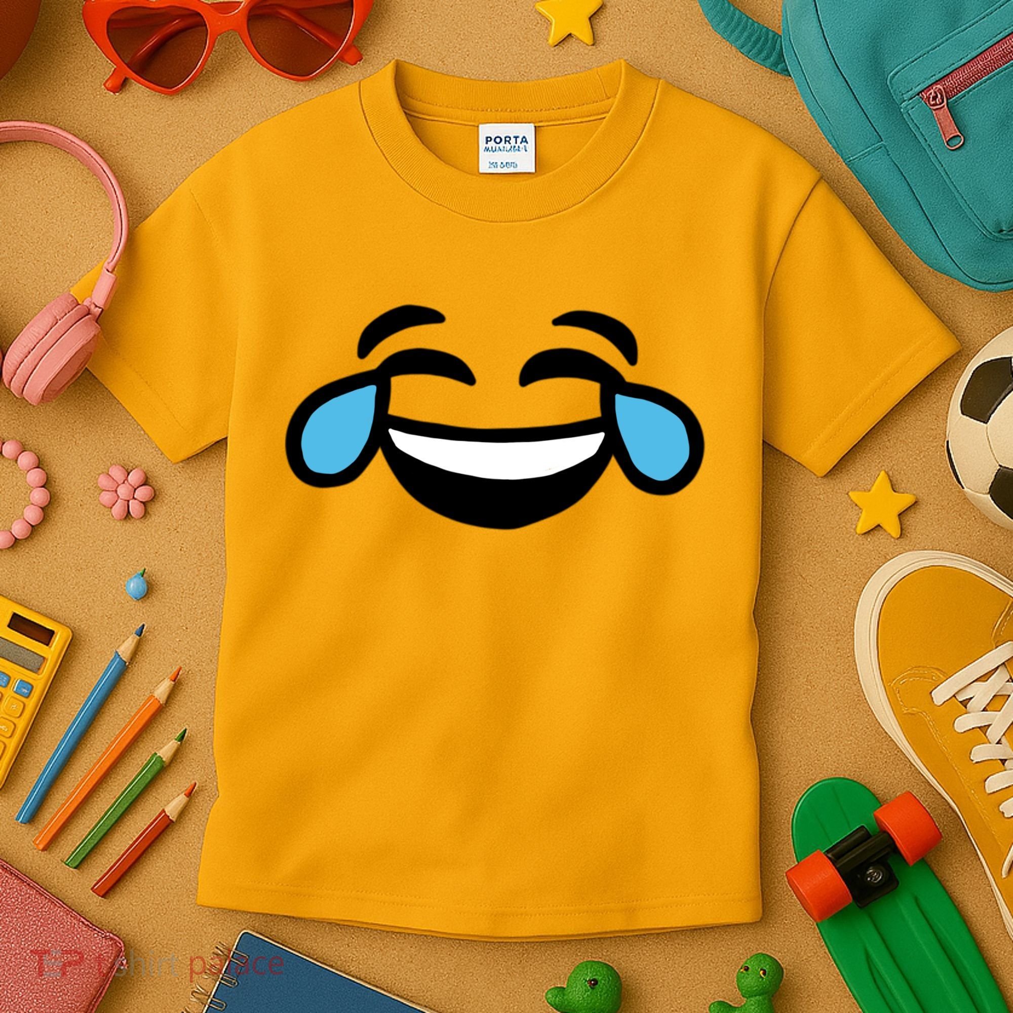 Laugh Emoji Kids T-Shirt