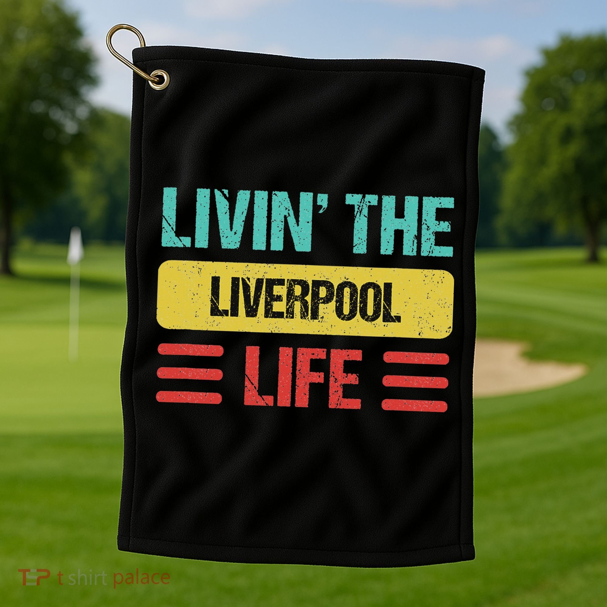 Liverpool England Golf Towel