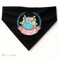 Live Everyday Like It's Earth Day Cute USA-Made Doggie Bandana thumb 0