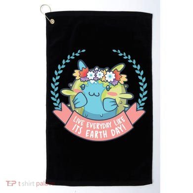Live Everyday Like It's Earth Day Cute Golf Towel